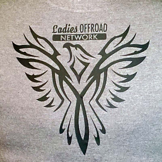 Ladies Offroad Network Eagle Wings Gray standard Tshirt