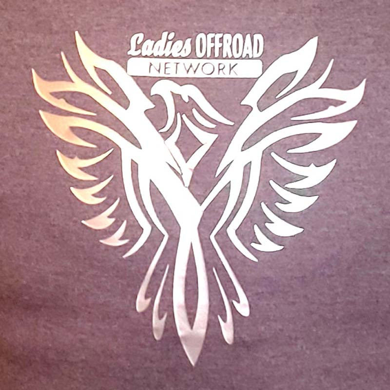 Ladies Offroad Network Eagle Wings Black standard Tshirt