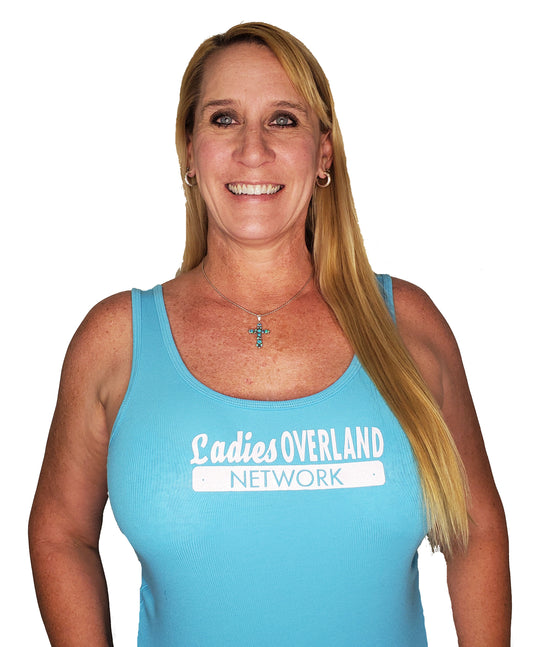 Ladies Offroad Network Teal Tank Top