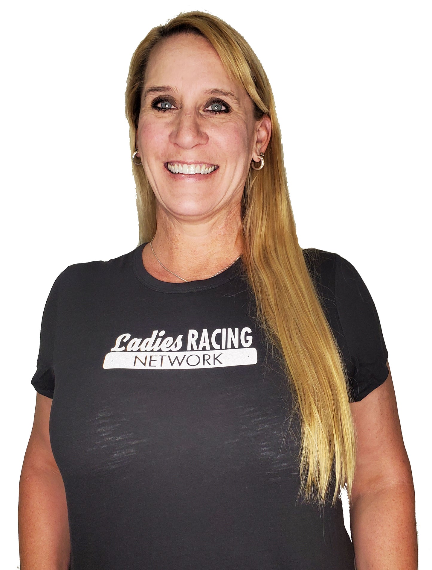 Ladies Offroad Network Black Scoop Tshirt